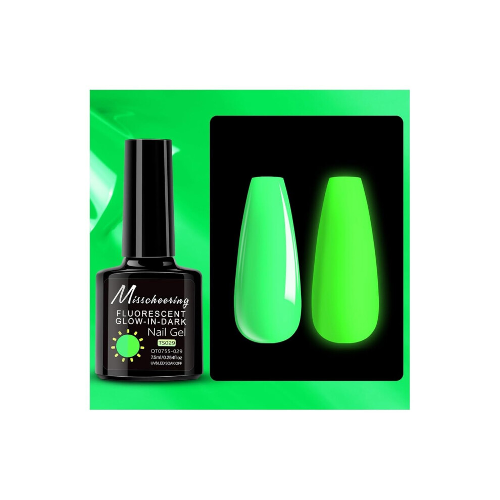 Dark Glow In The Gel Nail Polish Neon Uv Led Soak Off Longlasting Luminous Halloween Ts029