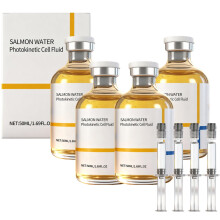 Anti Aging Collagen Serum for Face and Neck with Salmon Extract, Hydrating and Firming, 1.69oz 4pcs