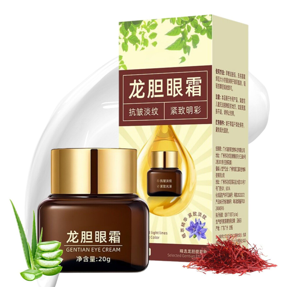 Cream/Dark Gentian Antiwrinkle Eye With Collagen For Circles, Puffiness And Deep Hydration