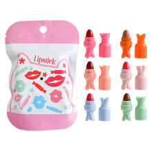 Matte Lipstick Set for Women, 6 Shades Pill Shaped Lip Gloss Kit with Silky Lightweight Texture