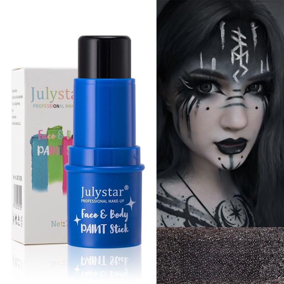 UV Body Paint Set with 8 Neon Fluorescent Colors for Halloween and Party Face Painting