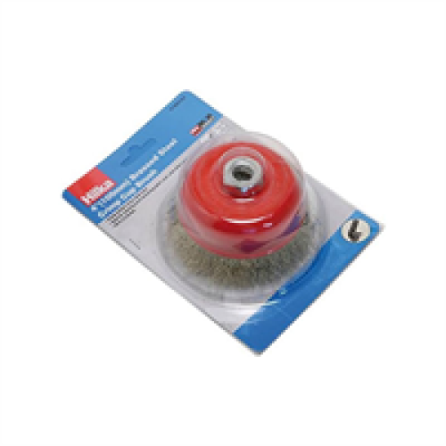 Hilka Hilka Tools 4 Inch Brassed Steel Crimp Cup Brush
