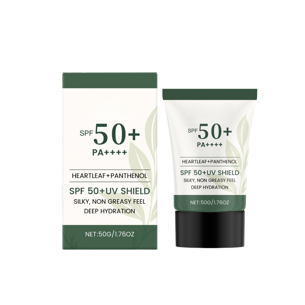 Sunscreen Moisturizing Sunblock with Hyaluronic Acid, Hydrating UV Protection for Sensitive Skin, 50g
