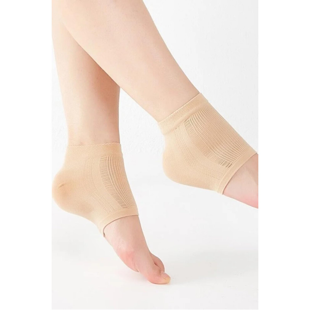 Moisturizing Gel Socks for Cracked Heels with Deep Hydration, Silicone Heel Socks 2 Pairs
