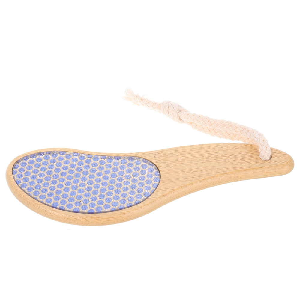 DoubleSided Foot File Callus Remover with Gentle Nano Exfoliation and Durable Wooden Handle