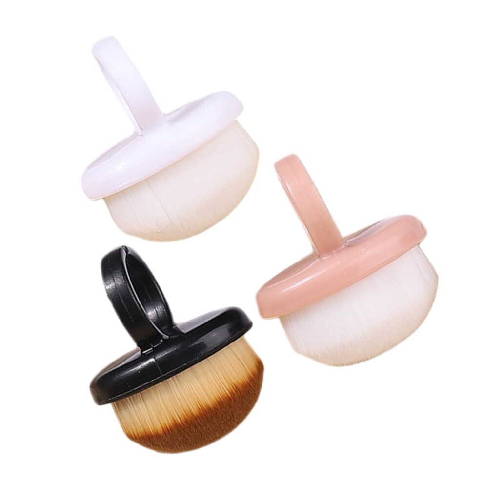 Nail Dust Brush Set 3pcs Soft Bristles for Gentle Manicure Cleaning and Acrylic Gel Nail Care