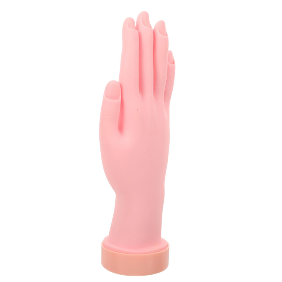 Realistic Practice Nail Hand with Flexible Fingers for Acrylic and Gel Nail Training and Display