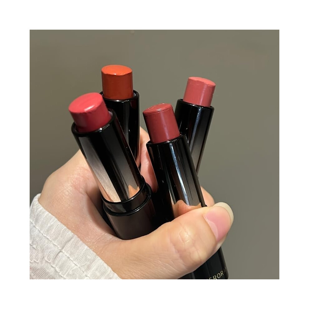 Moisturizing Lipstick Set with 24H TransferProof Glossy Stain, TeaInfused Nude Peach Shades, 6Piece Holiday Gift Collection