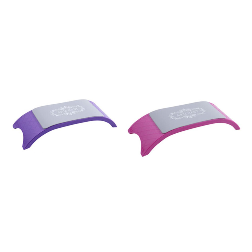 2pcs Silicone Manicure Hand Rest Cushion for Nail Art with Stable NonSlip Silicone Pillow Support