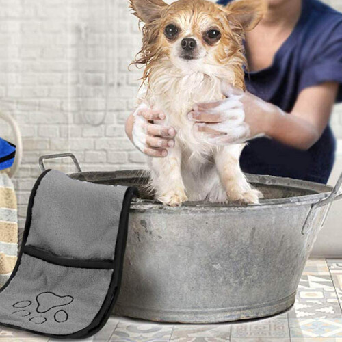 Πετσέτα στεγνώματος μικροϊνών Pawsome Companion γρήγορης ξήρανσης, ανθεκτική και φορητή 2