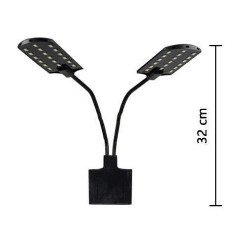 Aquarium Light, Enhance Colors, Double Head Aquarium Light With Customizable Built-In Timer 2