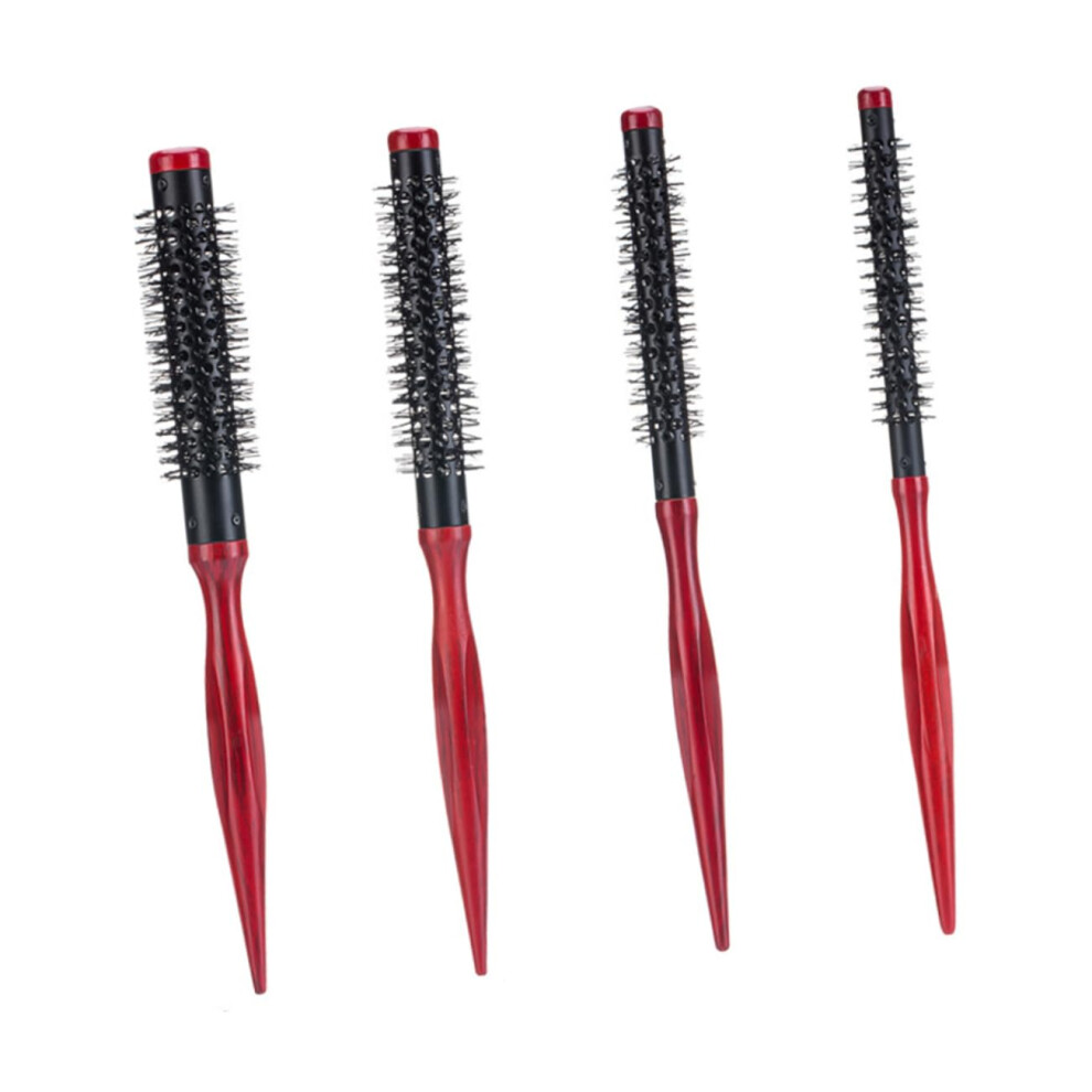 Round Hair Brush Set with HeatResistant Nylon Bristles for Blow Drying and Wavy Hair Styling