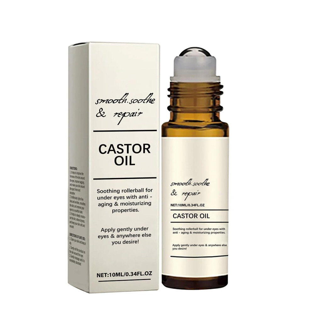 Under Eye Roller with Castor Oil Hydrating AntiAging Eye Firming Oil 10ml