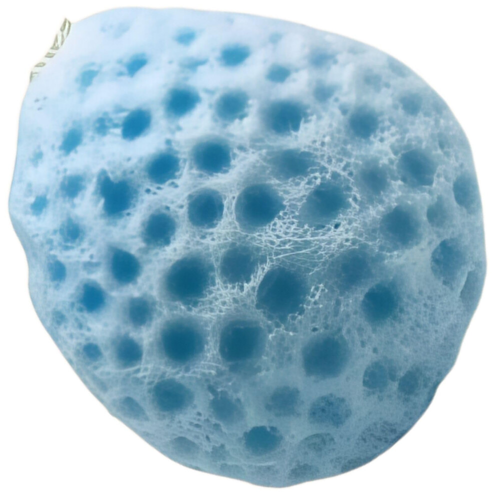 Blue Soft Bath Sponge For Gentle Exfoliation And Rich Lather, Shower Sponge For Body Cleansing