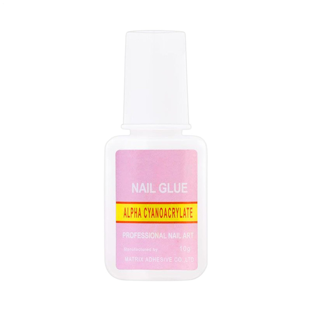 Nail Rhinestone Glue 45g Strong Hold with Precise Brush Applicator for 3D Nail Art Decorations
