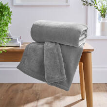 (Silver Fleece, Super King) Faux Fur Fleece Blanket Large Sofa Bed Warm Throw
