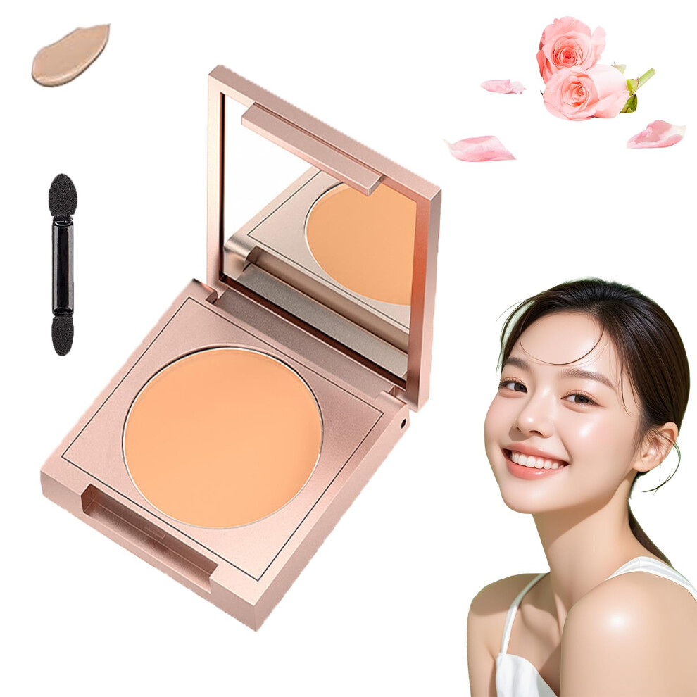 Dark/Light Under Eye Corrector Concealer For Circles, Long Lasting Hydrating Formula With Brush, Skin