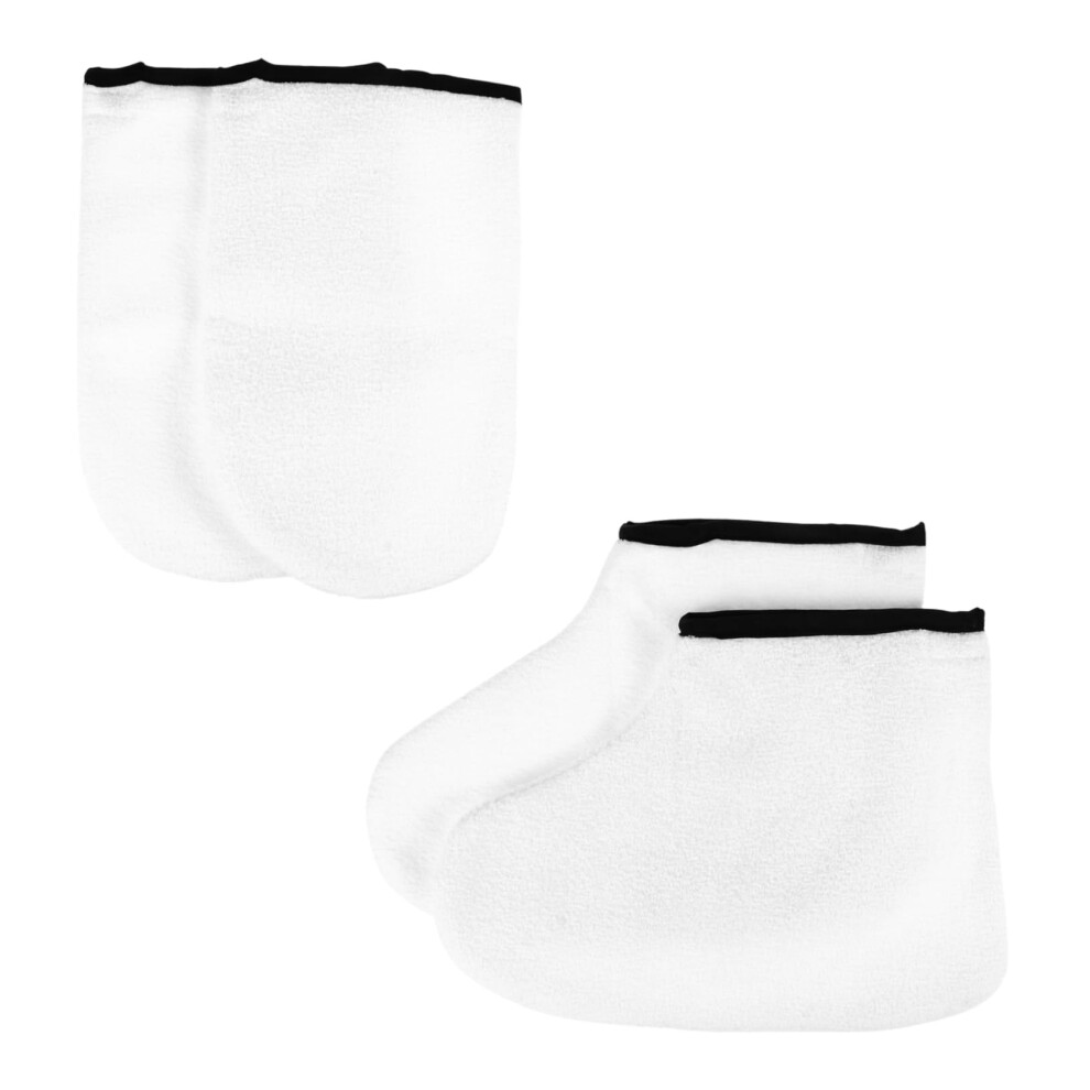Paraffin Wax Gloves and Boots Waterproof Heat Retention Reusable Mitts Socks for Hands and Feet