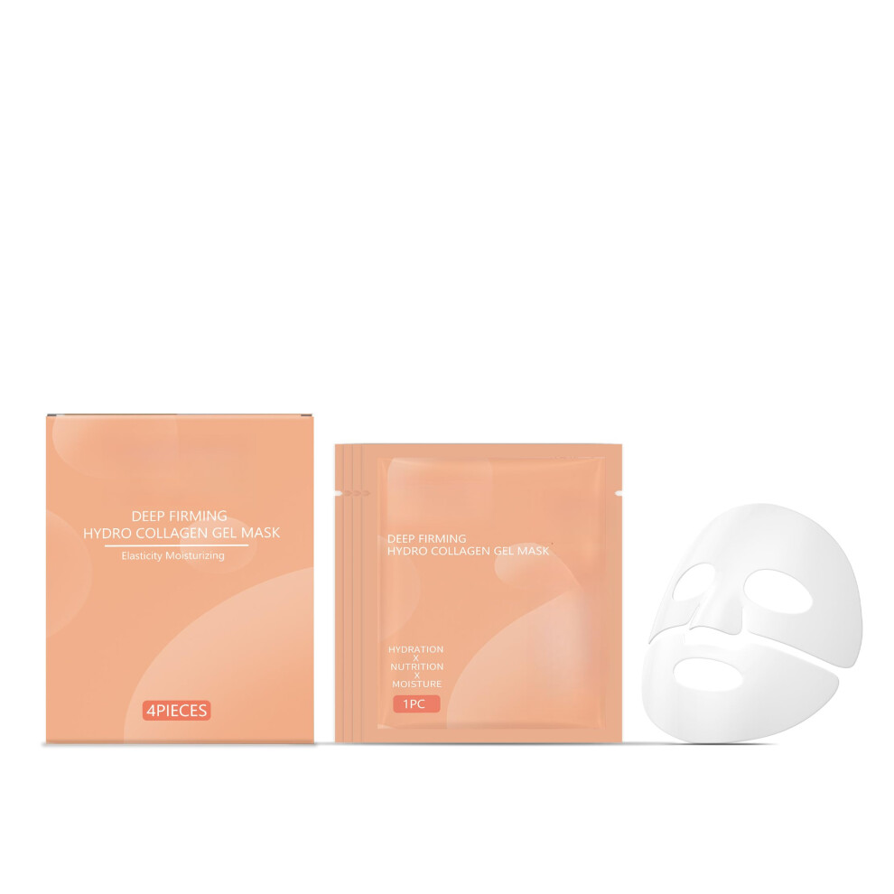 Hydrating Collagen Face Mask 4 Pack  Deep Hydration and Firming Moisturizing Sheet Mask for Radiant Skin