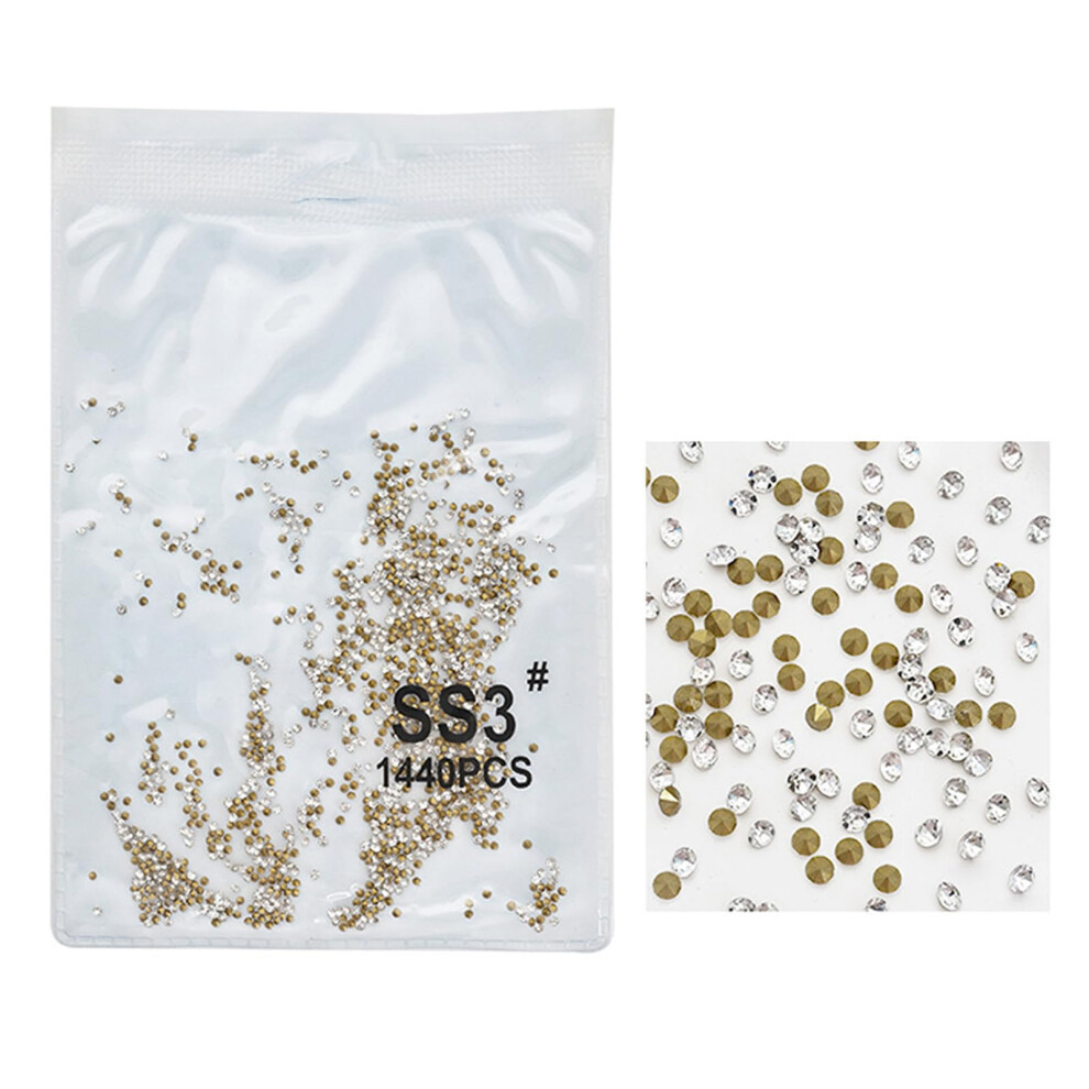 Nail Art Rhinestones Mixed Size Resin Charms with Pointed Back for 3D Sparkle Nail Decorations