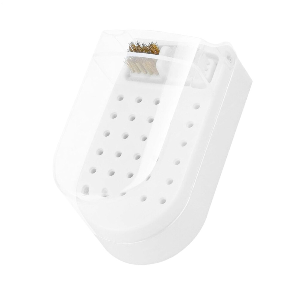 Nail Drill Bit Holder with Cover, 30Slot Organizer for 3/32 Inch Bits, Storage and Cleaning Box