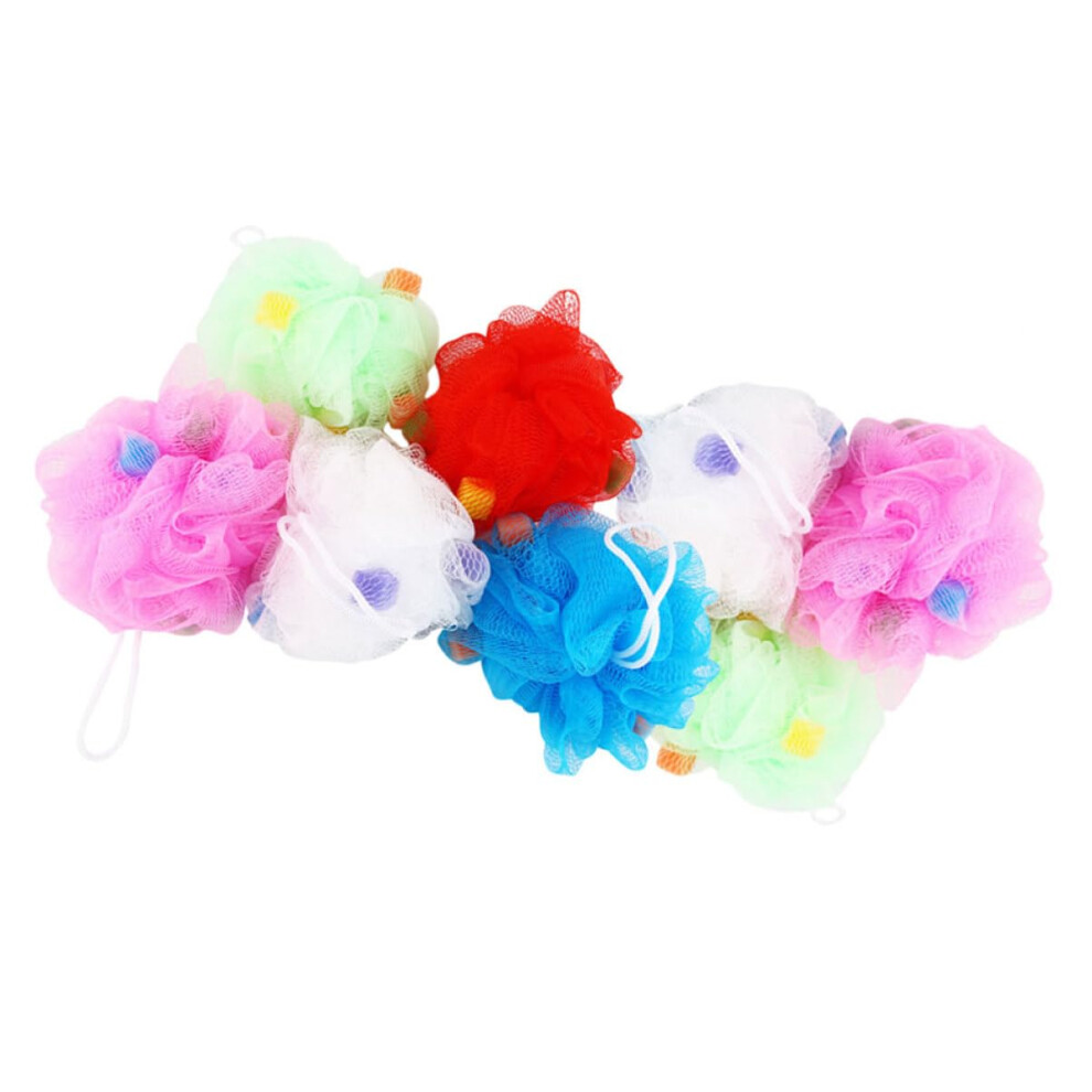 Bath Sponge and Shower Loofah Set, Soft for Sensitive Skin, Rich Foam, Gentle Exfoliation, 8pcs