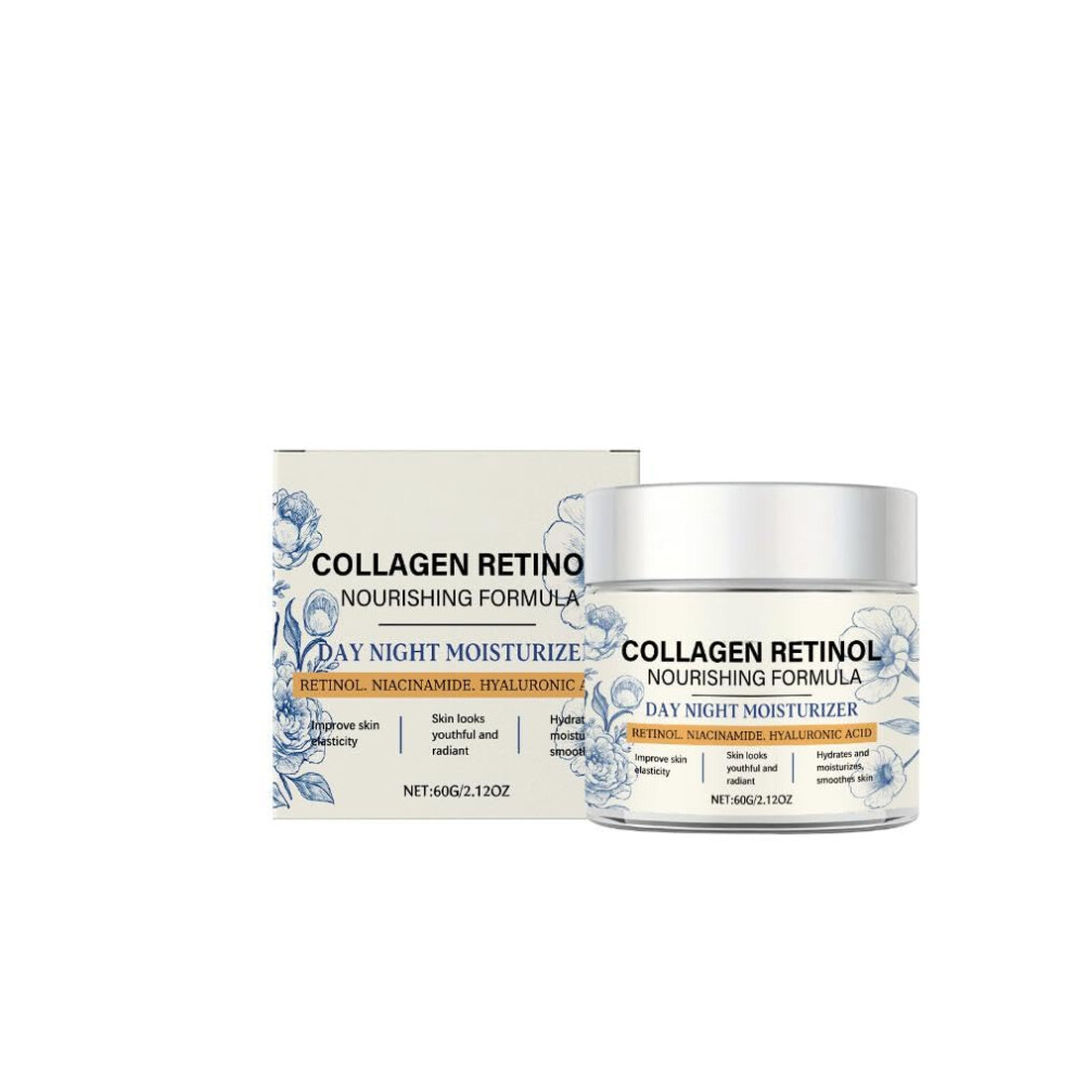 Cream Face Moisturizer With Retinol Collagen Boost, Hydrating Antiaging For Day And Night, 60G