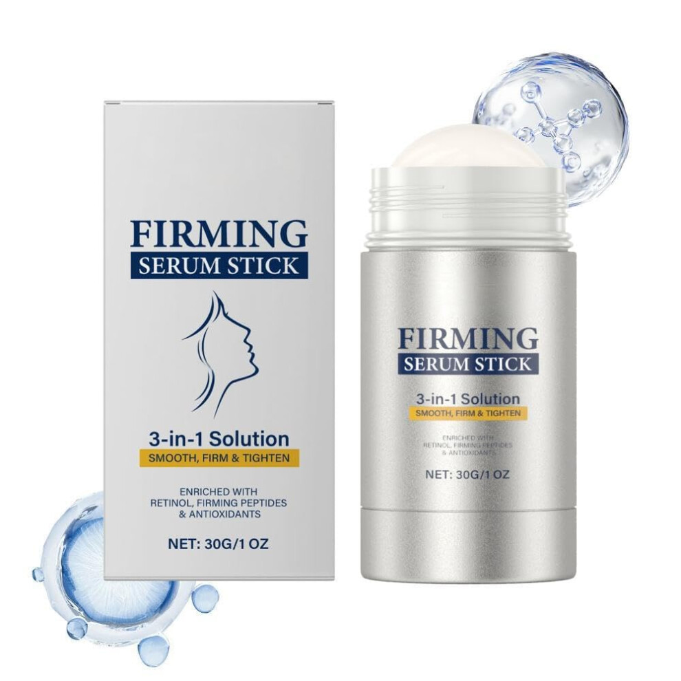 Face Firming Stick with Retinol and Peptides for AntiAging, Smooth Skin, Jawline and Neck 30g