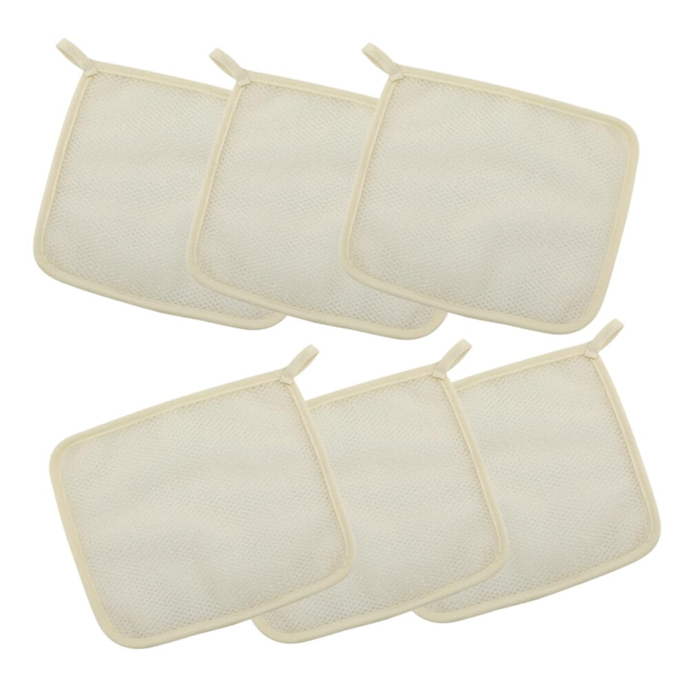 Exfoliating Bath Towel Set 6pcs Nylon Body Scrubber for Gentle Skin Care and Quick Dry Shower