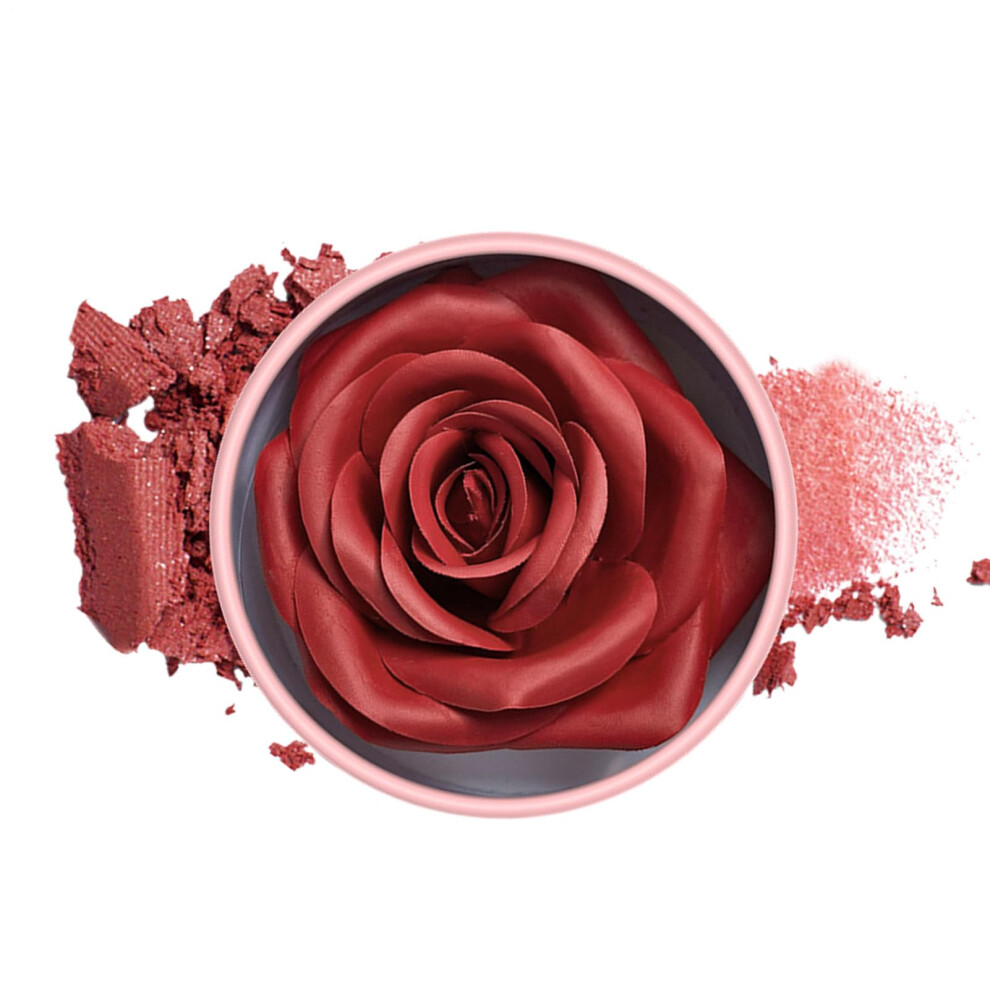 Blush Makeup 3D Rose Petal Finish for Women, Lightweight Buildable Cheek Color for Natural Glow