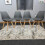 Modern Dining Table Set with 4 Grey Plastic Chairs Dining Room Furniture Set 2
