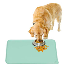 Tappetino antiscivolo per ciotole di cani e gatti Pet Dining Elegance, resistente al calore, facile da pulire, durevole, per distributori automatici