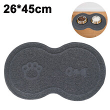 Verhoogde voerbakmat, antislip, waterdichte, zachte eetmat voor huisdieren, vaatwasbestendig.