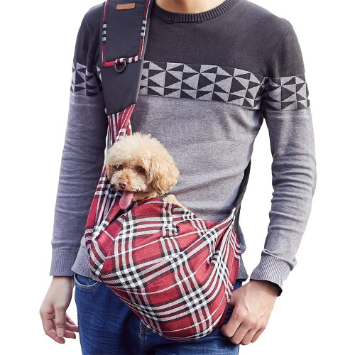 Τσάντα ιμάντων Pet Papoose για μικρά σκυλιά, γάτες, μαλακές υφασμάτινες θήκες για 1