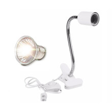Reptile Sun Emulator, Dual-Head Uva Uvb Light For Bearded Dragons And Snakes, 360 Rotatable Goose-Neck Heating Lamp With Separate Controls