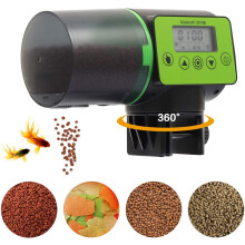 Aquarium Automation: Automatic Fish Feeder With Moisture-Proof Design, Easy Food Addition For Large Capacity Tanks