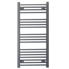 Myhomeware Anthracite Grey Heated Bathroom Towel Rail Radiator For Central Heating Elegant Designer In UK (500mm x 1000mm (h))