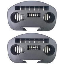 Azatemgo Cup Holder Set of 2, Robust Plastic, 38 x 24 x 6 cm, Large Capacity, Multifunctional for Garden Lounger, Sun Lounger, Relaxing Chair
