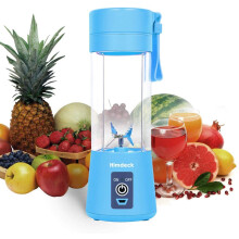 Personal Blender, Portable Blender for Smoothies and Shakes Handheld Electric Fruit Mixer Machine Six Blades 380mL USB Rechargeable Ice Mini Juicer