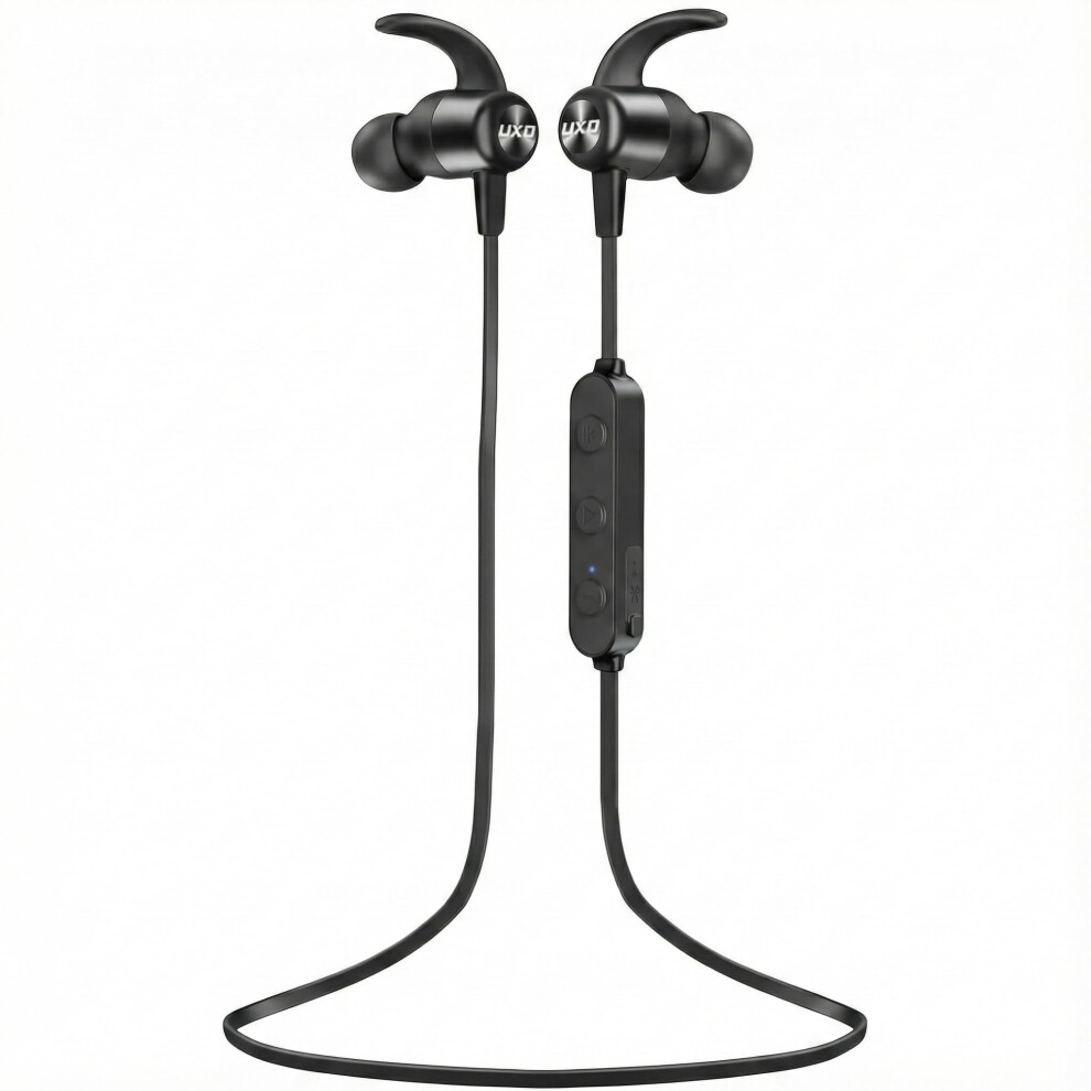 Uxd Bluetooth 5.0 Neckband Earphones, 20H Playtime, Magnetic In-Ear Headphones With Mic, Liquid Silicone Cable, Volume Control, For Sport,Fitness 762849122014