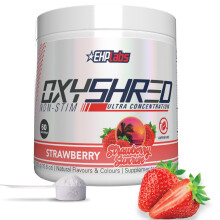 EHPlabs OxyShred Non-Stimulant Shredding Supplement - Promotes Shredding, Energy Booster, Pre-Workout, Mood Booster - Strawberry Sunrise, 60 Servings