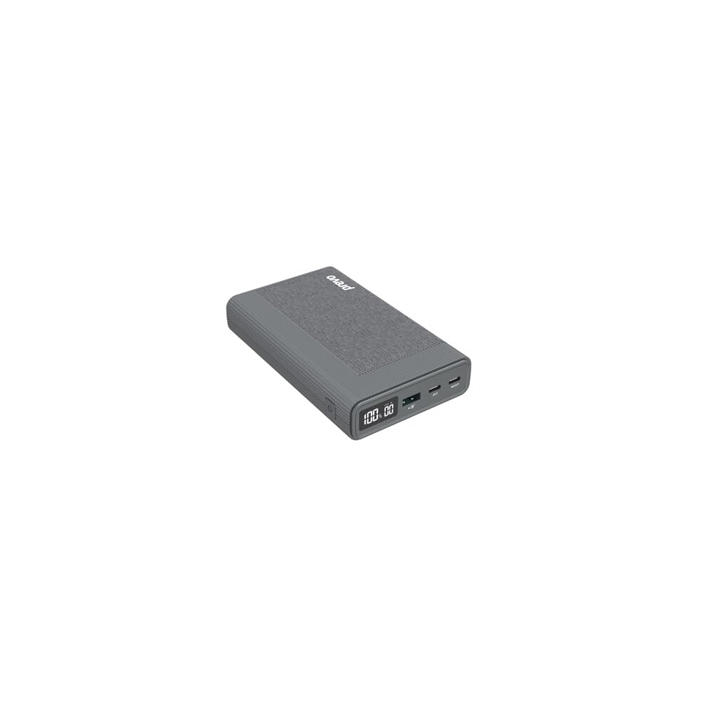 Prevo Ad10c Powerbank, 100W Usb-C Pd, 20000Mah, Digital Display, Dual Usb Ports, Fast-Charging 5053118487480