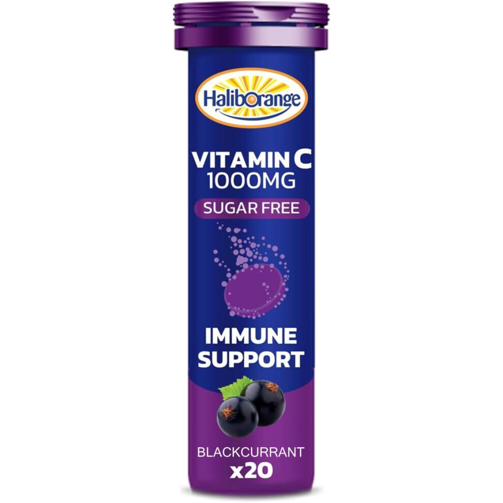Haliborange Vitamin C Effervescent 1000Mg Blackurrant Flavoured Sugar Free Tablets - 20 Tablets - Image 3