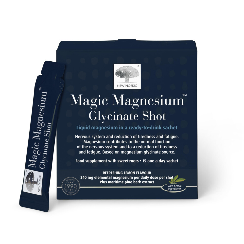 New Nordic Magic Magnesium Glycinate Shot Liquid - Ready-to-Drink | 15 Sachets - Image 8