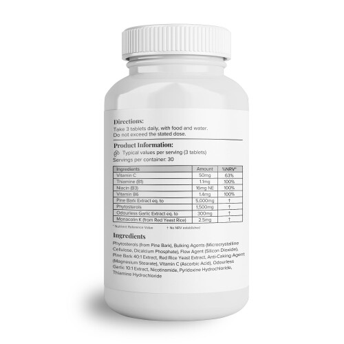 Hey Nutrition Plant Sterols & Pine Bark Complex - 90 Tablets 1