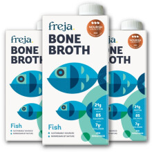 Freja Fish Bone Broth | Liquid Collagen & Protein | Low Carb, Keto & Gluten Free | Clear Liquid Fish Broth, not Fish Stock Cubes, Powder, or