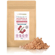 300g Organic Acerola Cherry Powder Freeze-Dried 100% Natural Vitamin C Raw Extract Food Supplement Immune System Booster Vegan Gluten-Free Superfood