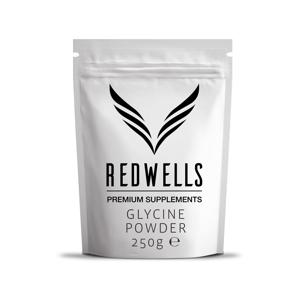 Redwells Glycine Powder No Additives Amino Acid Gmo Free Vegan - 250G Pack