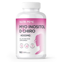 Max Strength Myo-Inositol & D Chiro | All in One PCOS Supplement | 4000MG | 180 Capsules | Hormone Balance for Women | Fertility Supplement for Women