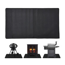 SAFE TECH Fire Resistant Floor Mat, Fireproof Under Grill Mat, BBQ Mat, Deck Protector, Firepad, Protect Deck Lawn Outdoor Patio From Embers 24x42inch